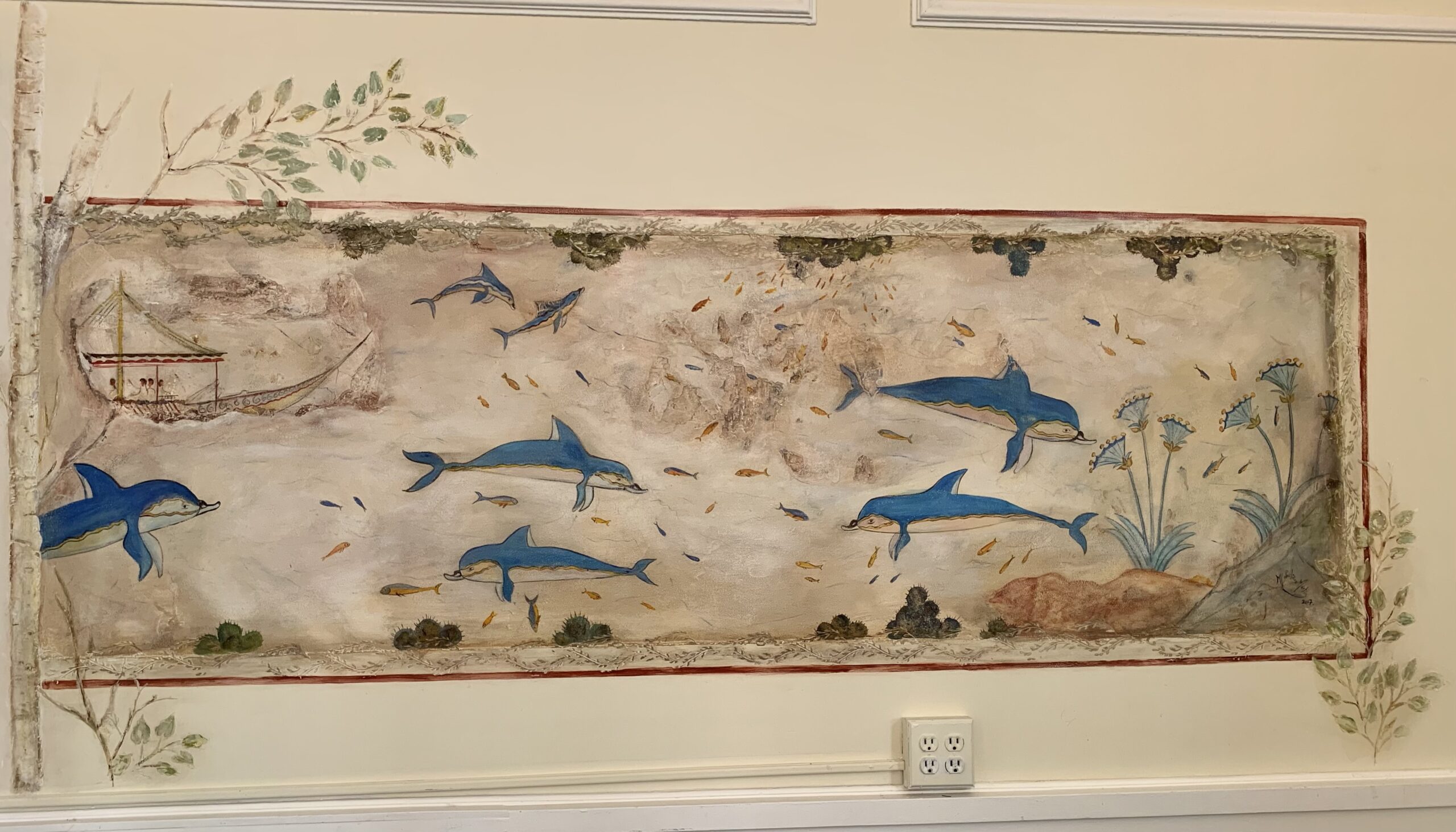 Dolphins Fresco